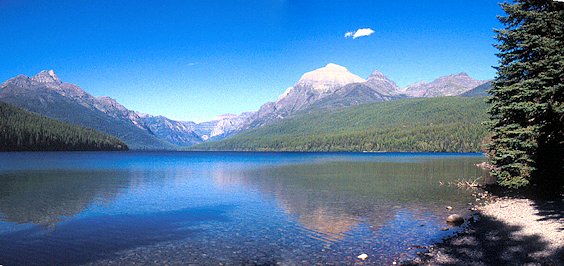 Bowman Lake, Glacier National Park (stitched)