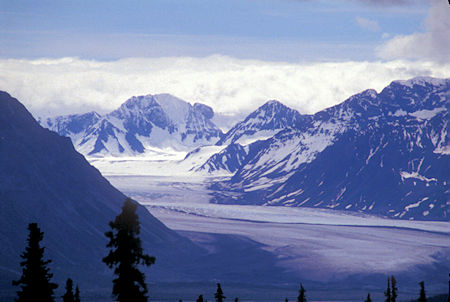 Glacier from Eureka Summit, Glenn Highway, Alaska