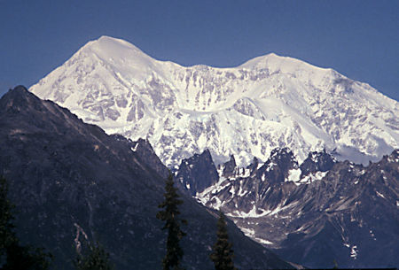 Denali 12,310', 41.7 miles, from Mile 135 viewpoint on Parks Highway