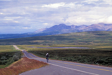 Bicyclists on Denali Highway