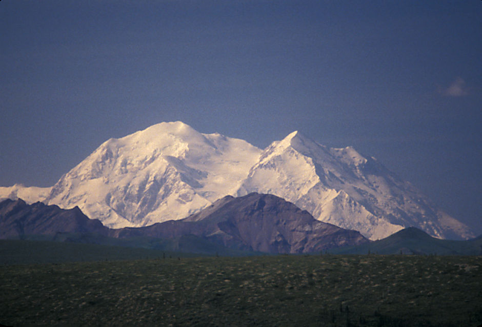 Denali (Mt. McKinley) 20,306' from viewpoint on Denali Park road