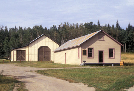 Water Wagon Shed (left), Quartermaster Building (right), Fort Egbert, Eagle, Alaska