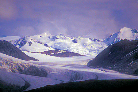 Gulkana Glacier from Summit Lake on Richardson Highway
