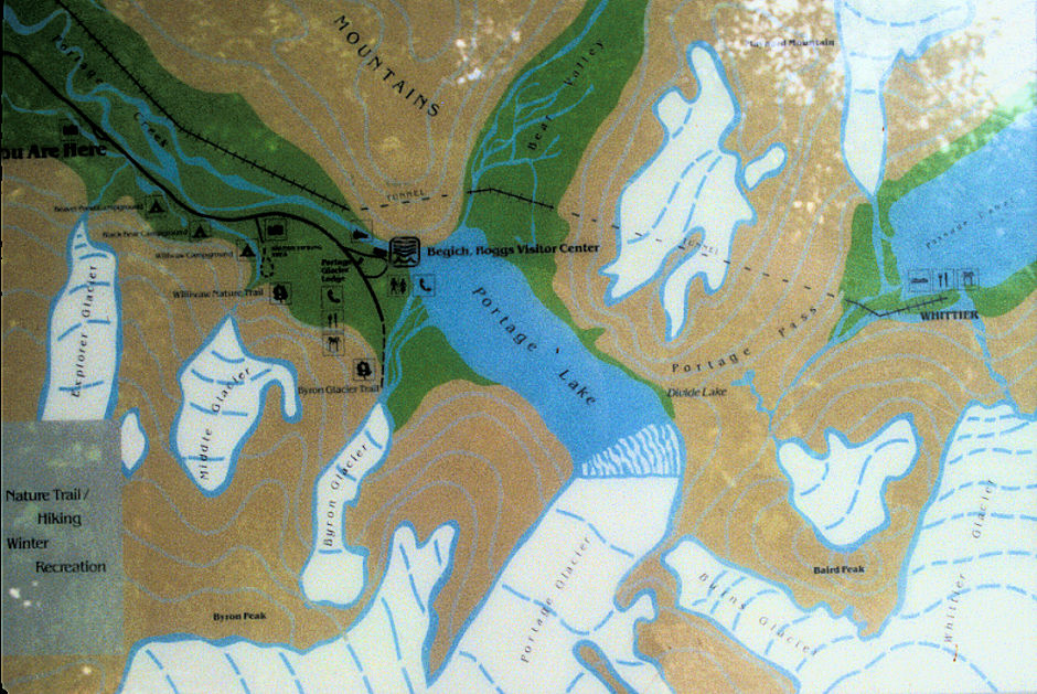 Portage Lake area map