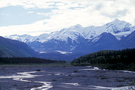 Alaska Range from Richardson Highway over Lower Miller Creek