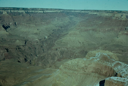 Bright Angel Canyon, North Rim, O'Neill Butte - from Mather Point on South Rim - Grand Canyon National Park - Dec 1961 Bright Angel Canyon, North Rim, O'Neill Butte - from Mather Point on South Rim - Grand Canyon National Park - Dec 1961