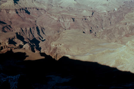 Pipe Creek Canyon, Plateu Point, Inner Canyon, Bright Angel Junction from Mather Point - Grand Canyon National Park - Dec 1961 Pipe Creek Canyon, Plateu Point, Inner Canyon, Bright Angel Junction from Mather Point - Grand Canyon National Park - Dec 1961