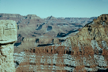 Looking east up canyon from Mather Point - Grand Canyon National Park - Dec 1961 Looking east up canyon from Mather Point - Grand Canyon National Park - Dec 1961