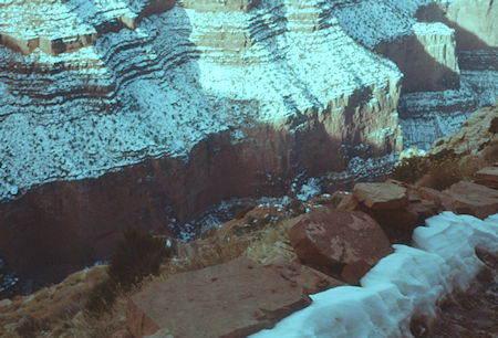 Pipe Creek Canyon from near O'Niell Butte west of Kaibab Trail - Grand Canyon National Park - Dec 1961 Pipe Creek Canyon from near O'Niell Butte west of Kaibab Trail - Grand Canyon National Park - Dec 1961