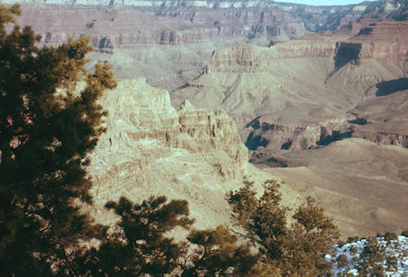 Trail descending several miles north of O'Neill Butte - Grand Canyon National Park - Dec 1961