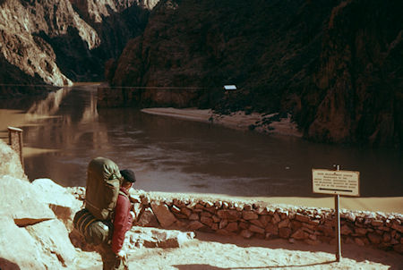 U. S. Geological Survey measuring site at Kaibab Bridge - Grand Canyon National Park - Dec 1961 U. S. Geological Survey measuring site at Kaibab Bridge - Grand Canyon National Park - Dec 1961