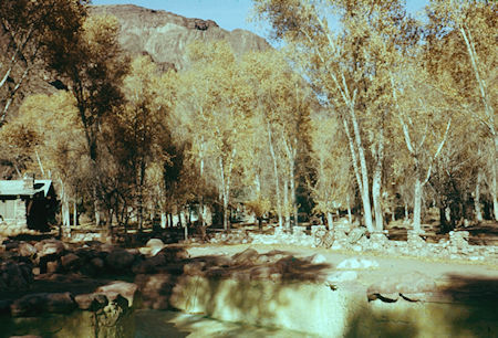 Phantom Ranch pool and yards - Grand Canyon National Park - Dec 1961