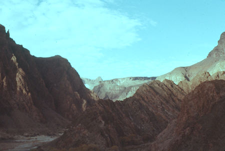 Morning view down Colorado River from Kaibab Bridge - Grand Canyon National Park - Jan 1962