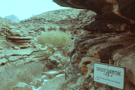 Rock formations along Garden Creek below Indian Garden - Grand Canyon National Park - Jan 1962 Rock formations along Garden Creek below Indian Garden - Grand Canyon National Park - Jan 1962