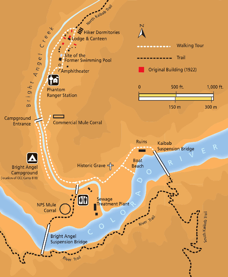 Phantom Ranch Map Phantom Ranch Map