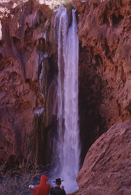 Mooney Falls - Grand Canyon National Park - Dec 1962 (part of Havasupai Indian Reservation as of 1975)