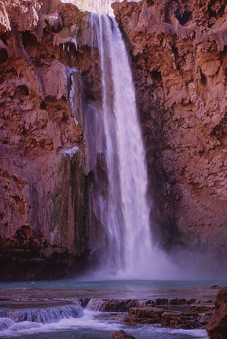 Mooney Falls - Grand Canyon National Park - Dec 1962 (part of Havasupai Indian Reservation as of 1975)