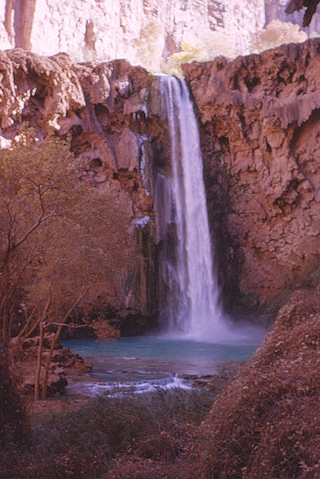 Mooney Falls - Grand Canyon National Park - Dec 1962 (part of Havasupai Indian Reservation as of 1975)