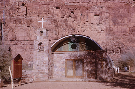 Church at Supai Village - Havasupai Indian Reservation - Dec 1962