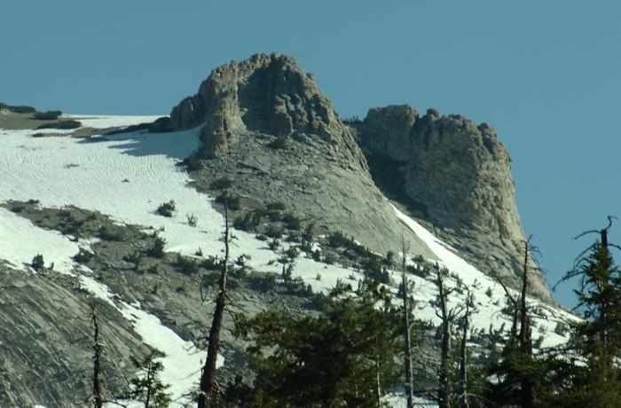 Rugged Yosemite mountains from Tioga Pass Road