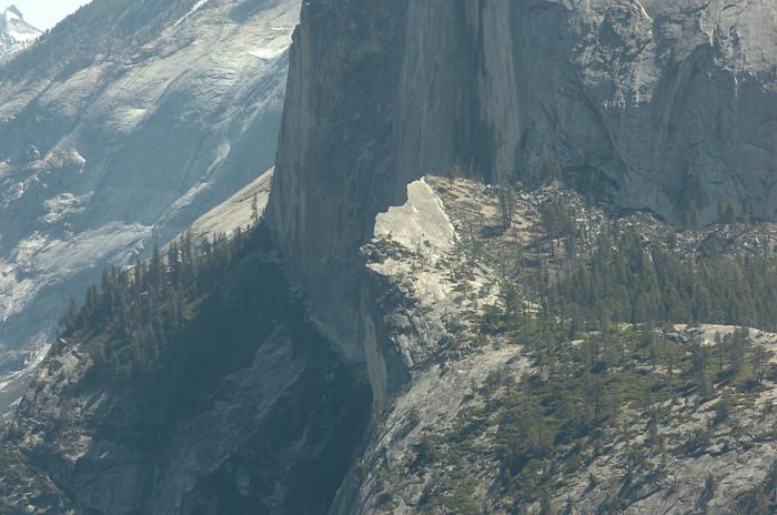 Diving Board below Half Dome from Glacier Point