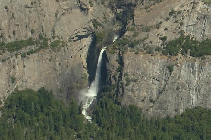 Lower Yosemite Falls from Glacier Point