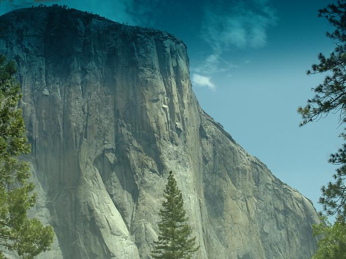 El Capitan (taken through car windshield)