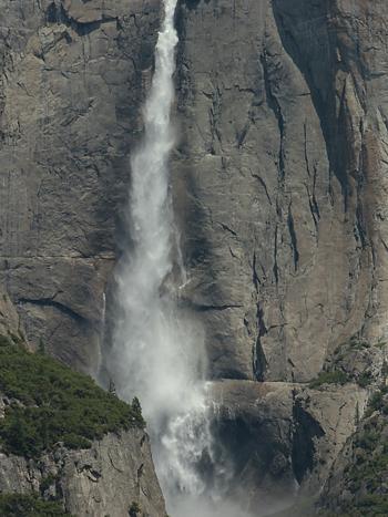 Upper Yosemite Falls from Valley road