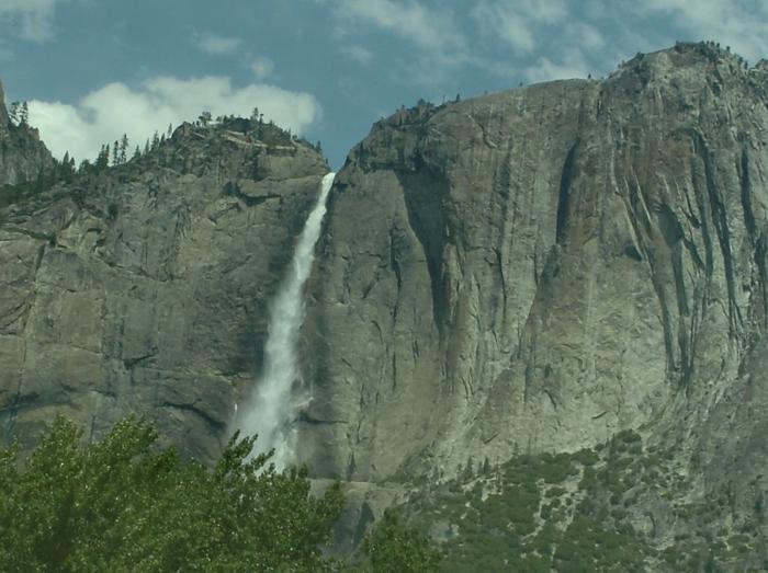 Upper Yosemite Falls from Valley road
