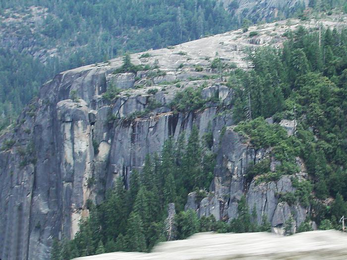 Cliffs above Merced River from Big Oak Flat Road