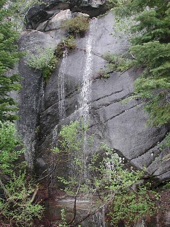 Waterfall next to Tioga Pass Road