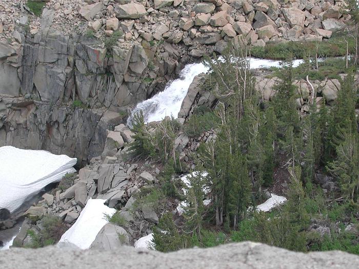 Cascades below Ellery Lake