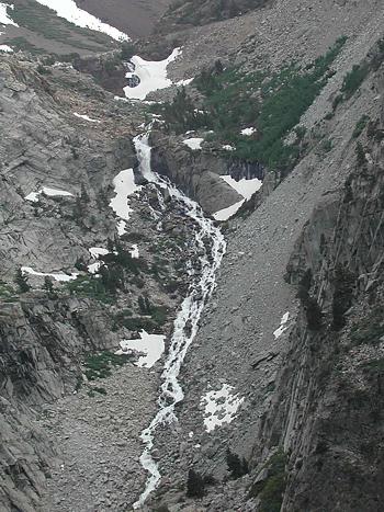 Looking into deep Lee Vining Canyon from Tioga Pass Road