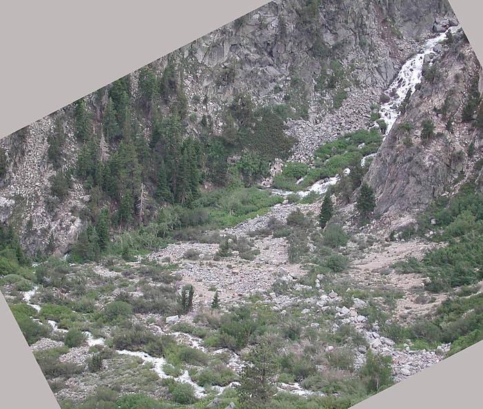 Looking into wild Lee Vining Canyon from Tioga Pass Road