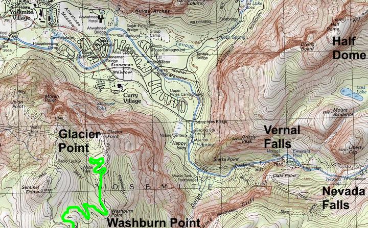 Washburn Point map