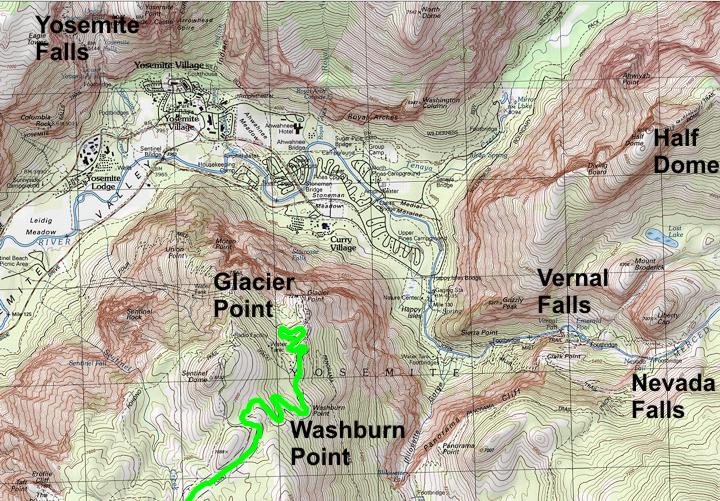 Glacier Point area map