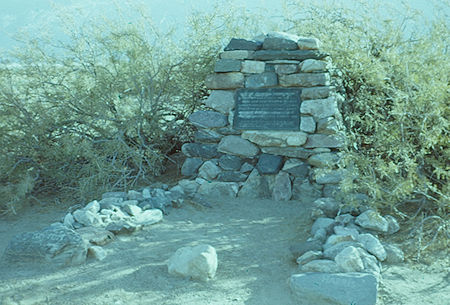 Jim Dayton and Shorty (Frank) Harris grave - Death Valley - Jan 1959