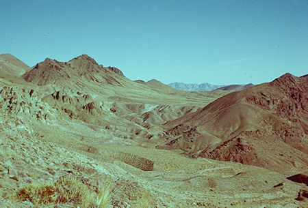 Looking back southeast from Red Pass - Death Valley - Jan 1959