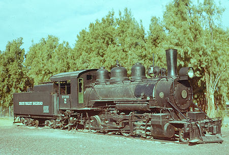 Railroad engine - Borax Museum - Death Valley - Jan 1959