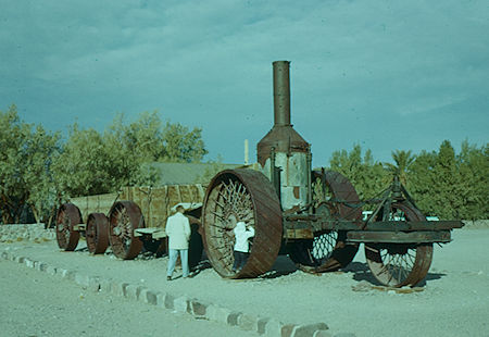 Steam powered Borax hauling rig - Furnace Creek Ranch - Death Valley - Jan 1959