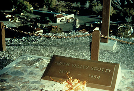 Death Valley Scotty's grave, Scotty's Castle - Death Valley