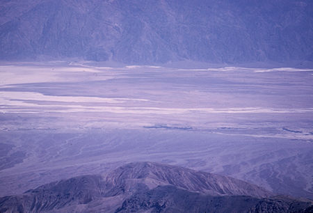 Telephoto of Badwater area from Telescope Peak - Death Valley National Park - Oct 1968