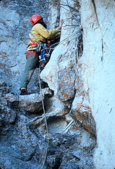 Rock Climbing in Papoose Flat - November 20, 1976 Rock Climbing in Papoose Flat - November 20, 1976