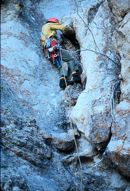 Rock Climbing in Papoose Flat - November 20, 1976 Rock Climbing in Papoose Flat - November 20, 1976