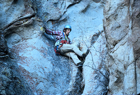 Rock Climbing in Papoose Flat - November 20, 1976 Rock Climbing in Papoose Flat - November 20, 1976