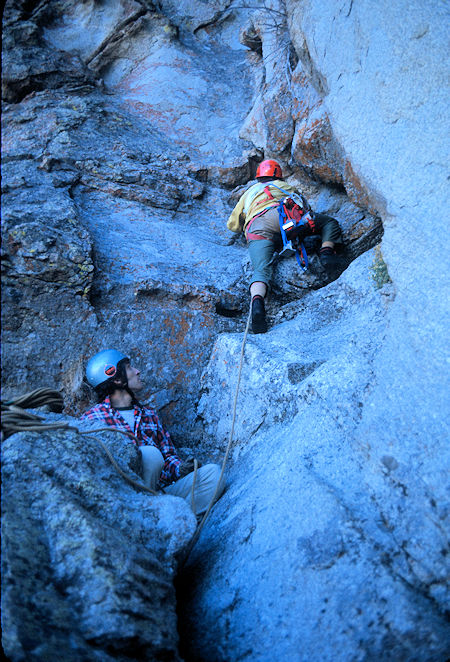 Rock Climbing in Papoose Flat - November 20, 1976 Rock Climbing in Papoose Flat - November 20, 1976