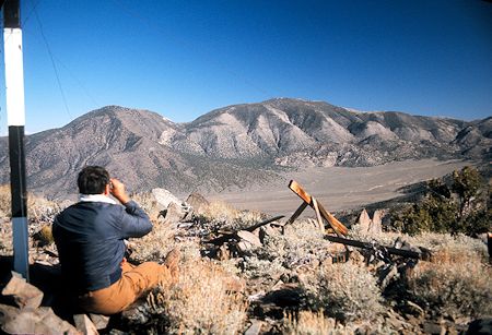 Stan looking toward Squaw Peak, Waucoba Mountain and Squaw Flat from Andrews Mountain Stan looking toward Squaw Peak, Waucoba Mountain and Squaw Flat from Andrews Mountain