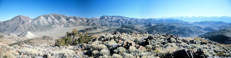 Squaw Peak, Waucoba Mountain, Squaw Flat and Papoose Flat Panorama from Andrews Mountain Squaw Peak, Waucoba Mountain, Squaw Flat and Papoose Flat Panorama from Andrews Mountain