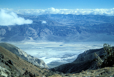 View from the Burgess Mine of the Saline Valley from which the old salt tram ran