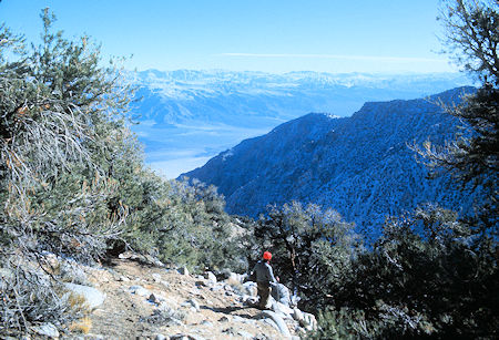 View toward Saline Valley from the trail down to Pat Keyes Canyon
